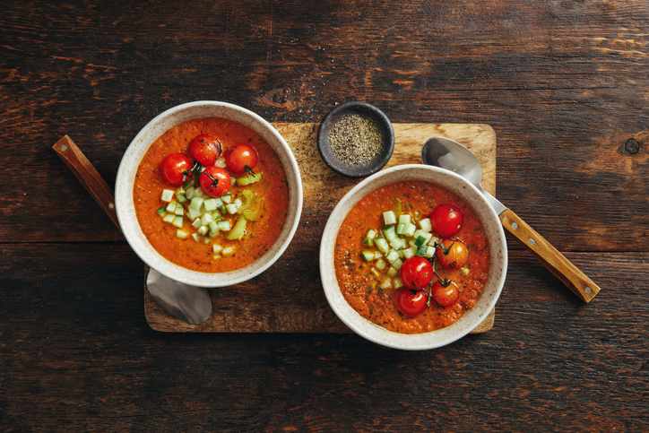 Authentic Gazpacho. Spanish Cold Tomato Soup