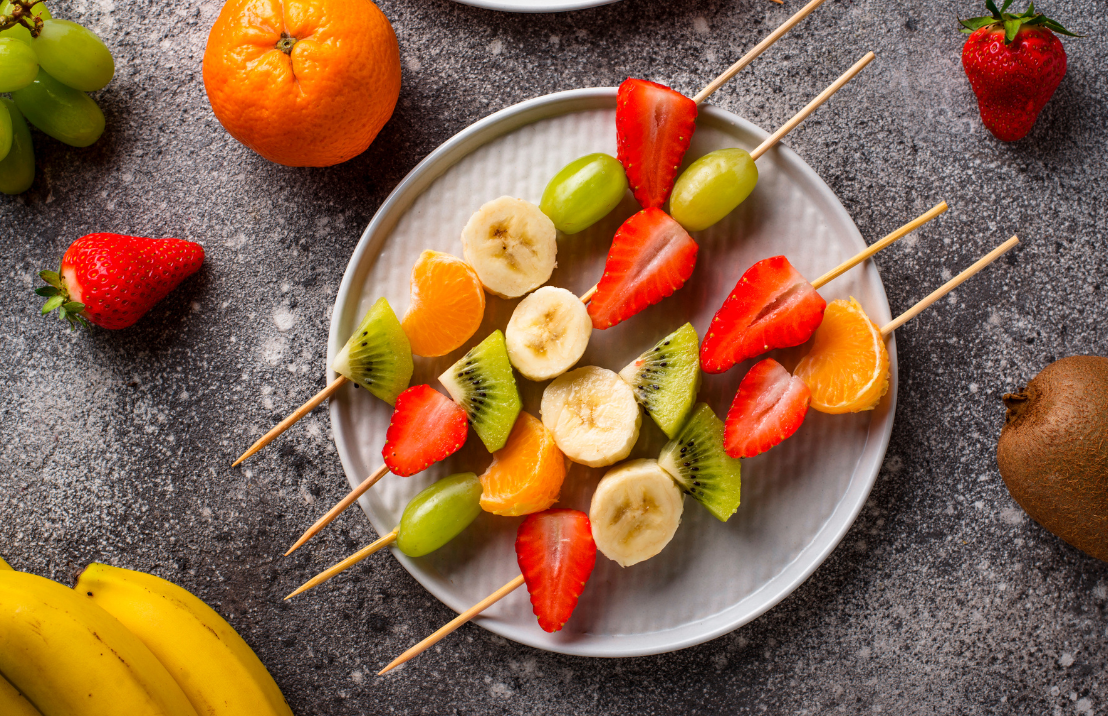 Brochettes de fruits